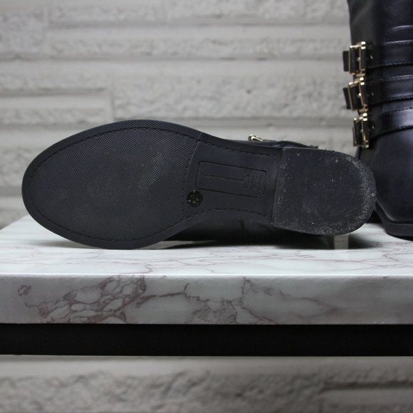 INC Tall Black Riding Leather Boots, size 6 - Picture 5 of 7